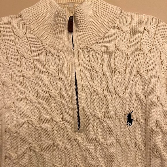 Polo by Ralph Lauren Men's collared long sleeve Cable Knit Sweater Size XXL - Picture 5 of 6